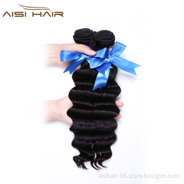 European Natural Color Human Hair Waeaving  100% Loose Deep Human Hair Weave Extensions